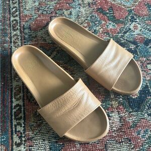 Beek Gallito Leather Slide Sandal, Honey, 7